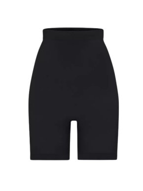 Skims Seamless Scult Mid Thigh in Onyx