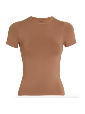 Skims Soft Smoothing T-Shirt in Sienna