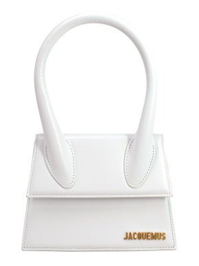 Jacquemus White Le Chiquito Moyen Top Handle Bag
