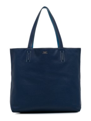 Hermes Navy Double Sens 36 Tote Bag