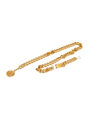 Chanel CC Medallion Chain-Link Belt