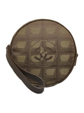 Chanel Brown Travel Line Nylon Pouch