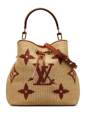 Louis Vuitton Monogram Raffia Neonoe MM Bucket Bag