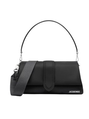 Jacquemus Black Le Bambimou Puffed Nylon Flap Bag