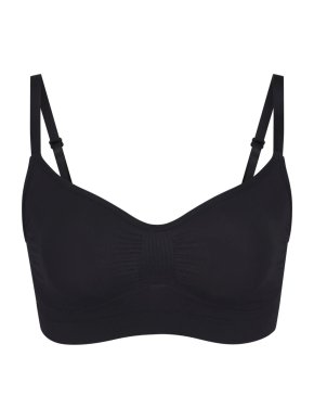 SKIMS Seamless Sculpt Bralette in Onyx