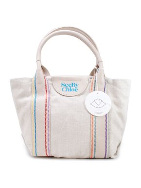 See By Chloe Laetizia Embroidered Leather Trimmed Tote