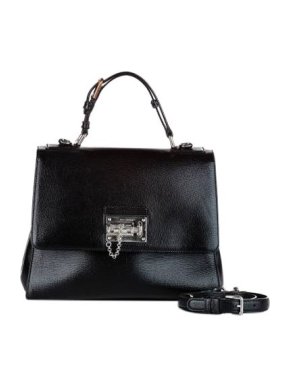Dolce&Gabbana Black Leather Monica Satchel