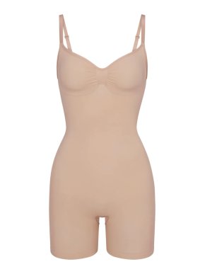 Skims Seamless Sculpt Mid Thigh Bodysuit in Mica