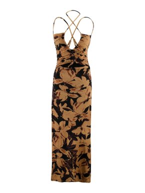 All Saints Amaya Floral Midi Dress