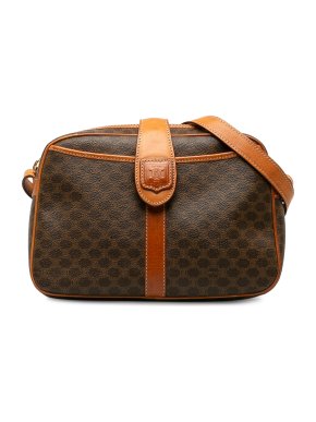 Celine Coated Canvas Macadam Crossbody