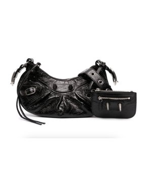 Balenciaga Black Le Cagole Spike XS Shoulder Bag