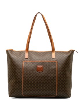 Celine Brown Macadam Tote Bag