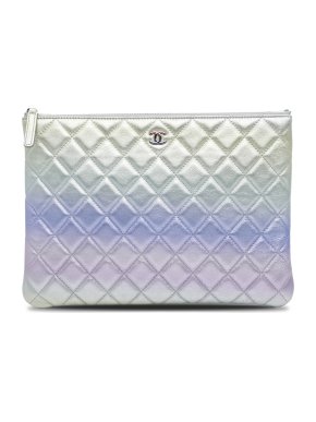 Chanel Iridescent Leather Medium O-Case