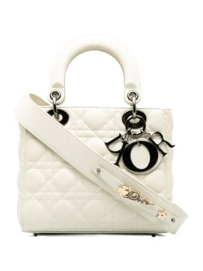 Dior White Small Cannage Lady Dior My ABCDior