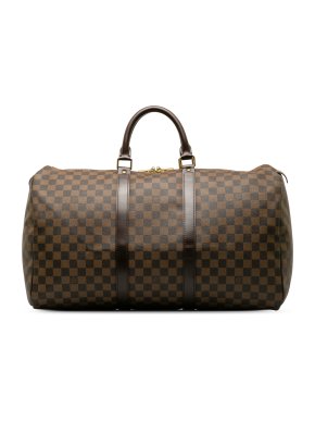 Louis Vuitton Brown Damier Ebene Keepall 50