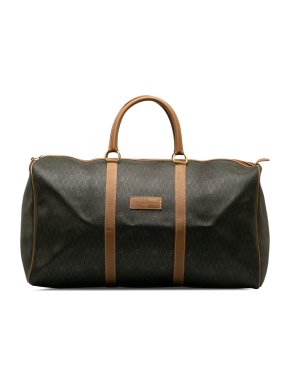 Dior Brown Honeycomb Travel Bag