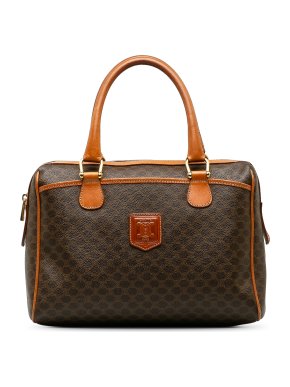 Celine Brown Macadam Bowler Bag