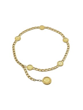 Chanel Vintage Medallion Chain-Link Belt