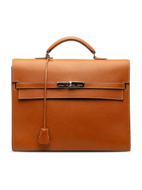 Hermes Kelly Depeches 34 in Epsom Leather with Palladium Hardware