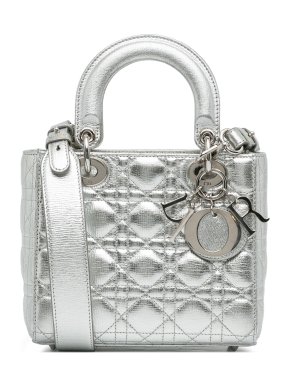 Dior Silver Small Cannage Lady Dior My ABCDior