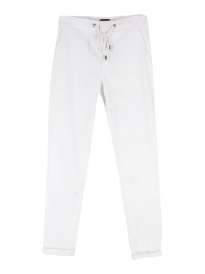Paige White Relaxed Drawstring Fraser Chino