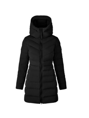 Canada Goose Black Clair Hooded Puffer Coat