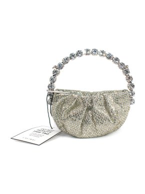 L'alingi Champagne Gold Sequin Embellished La Micro Eternity Bag