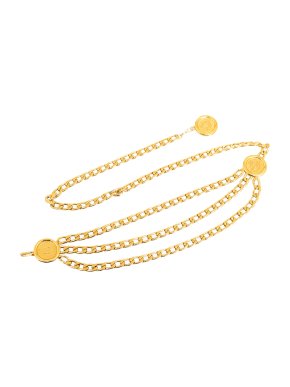 Chanel Vintage Medallion Chain-Link Belt