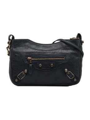 Balenciaga Midnight Blue Motocross Giant 12 Hip Bag