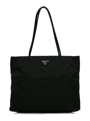 Prada Black Tessuto Shopper Tote Bag