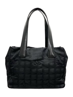 Chanel Black Travel Line Tote Bag