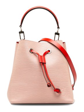Louis Vuitton Pink and Red Epi Leather Neonoe BB Bucket Bag