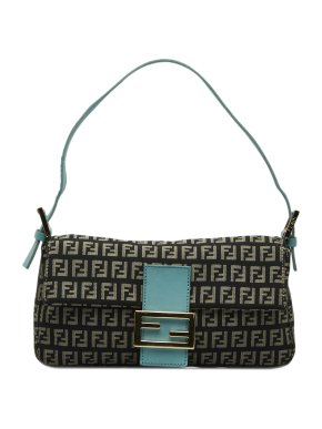 Fendi Monogram Zucchino Baguette Bag