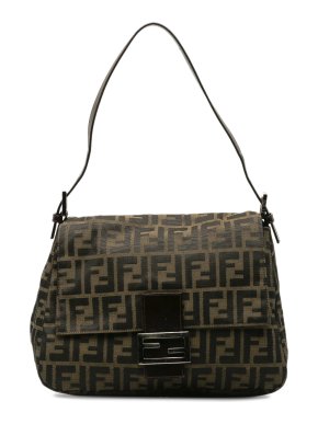 Fendi Brown Zucca Mamma Forever Shoulder Bag