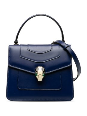 Bvlgari Blue Serpenti Forever Top Handle Bag