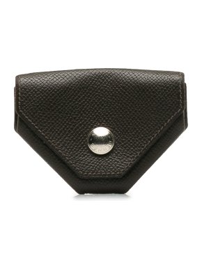 Hermes Brown Chevre Le Vin Quatre Coin Purse