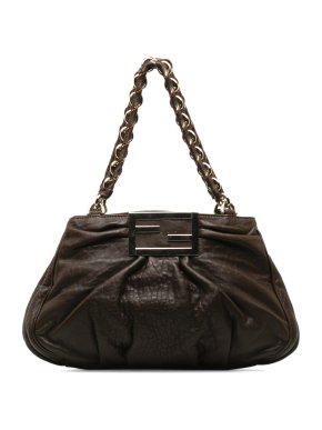 Fendi Brown Mia Chain Shoulder Bag