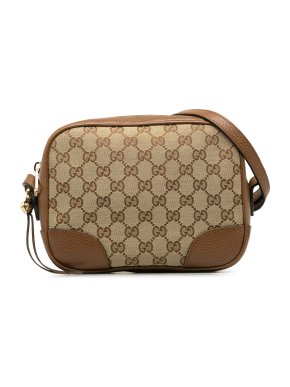 Gucci Brown GG Canvas Bree Crossbody Bag