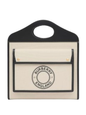 Burberry Medium Logo Graphic Print Pocket Bag