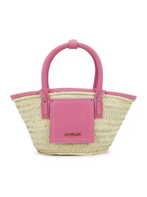 Jacquemus Le Petit Panier Soli Raffia Tote Bag