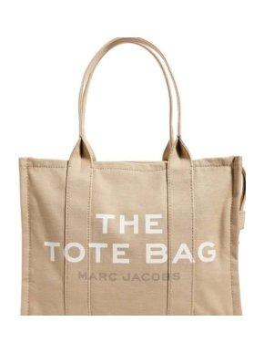 Marc Jacobs Beige Canvas Large Tote Bag