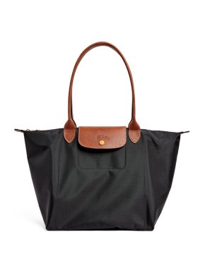 Longchamp Black Le Pliage Large Tote Bag