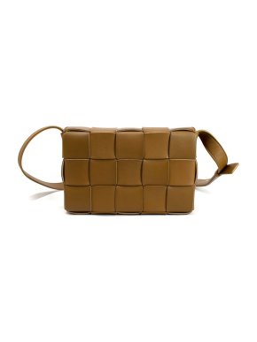 Bottega Veneta Tan Small Cassette Shoulder Bag