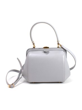 Ulyana Sergeenko Light Blue Leather Ira Bag