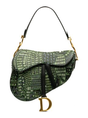 Dior Limited Edition Animals Beaded Saddle Bag