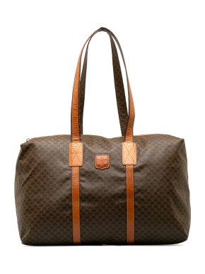 Celine Coated Canvas Macadam Travel Bag