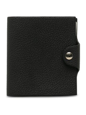 Hermes Black Leather Ulysse PM Agenda Cover