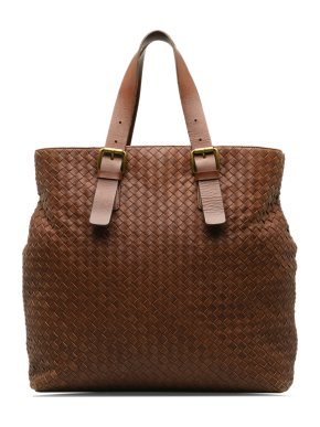Bottega Veneta Chocolate Brown Intrecciato Leather Tote Bag