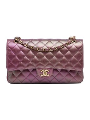 Chanel Iridescent Medium Lambskin Double Flap Bag