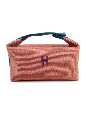 Hermes Red and Blue Bride-a-Brac H Natte Large Case